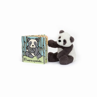 Jellycat If I Were A Panda and Harry Panda Cub Small USA | 37192RMUO